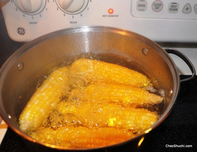 Corn boiling